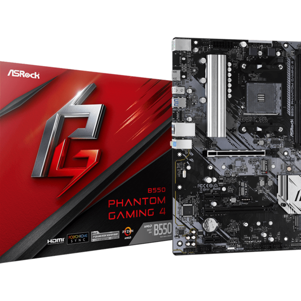 ASROCK MB B550 PG 4, AM44xDDR4, 2xM.2, 6xSATA, HDMIATX, RAID