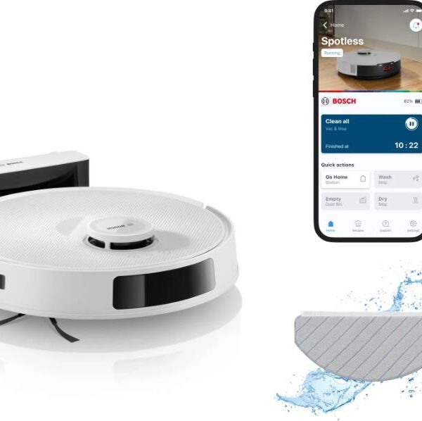 BOSCH Robotski UsisivačSpotless, 11.000 Pa 360 LiDAR navigacija...